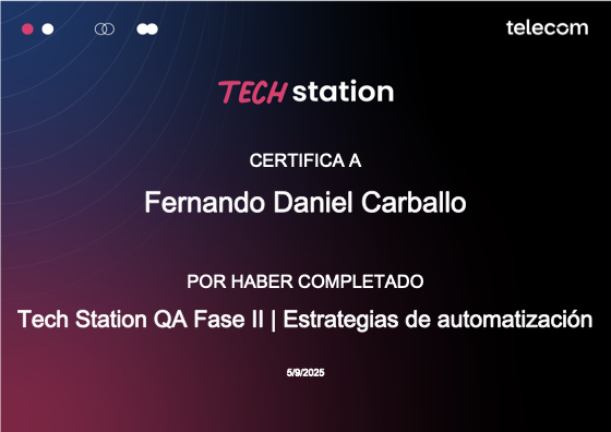 Certificado: QA Fase II · Estrategias de Automatización